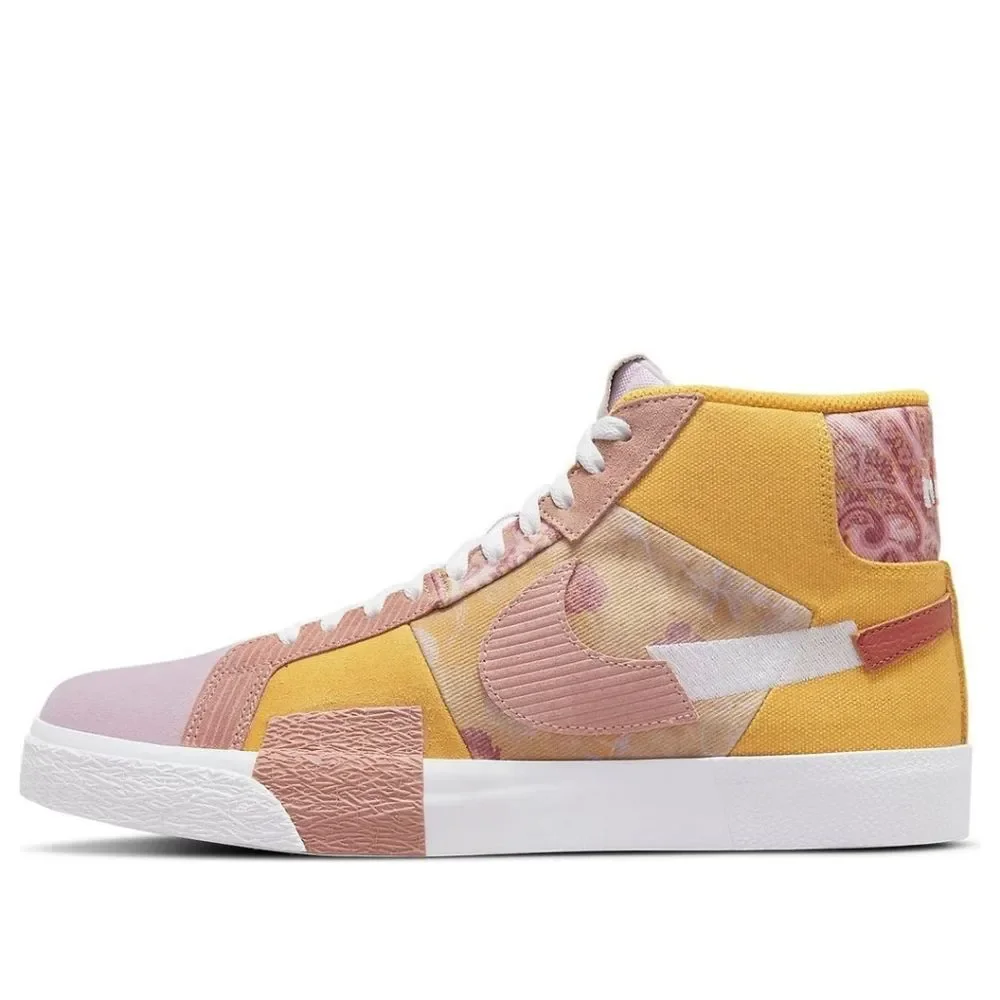 Nike Zoom Blazer Mid Premium SB Paisley Pack Sanded Gold Skate  Sneakers Men 10